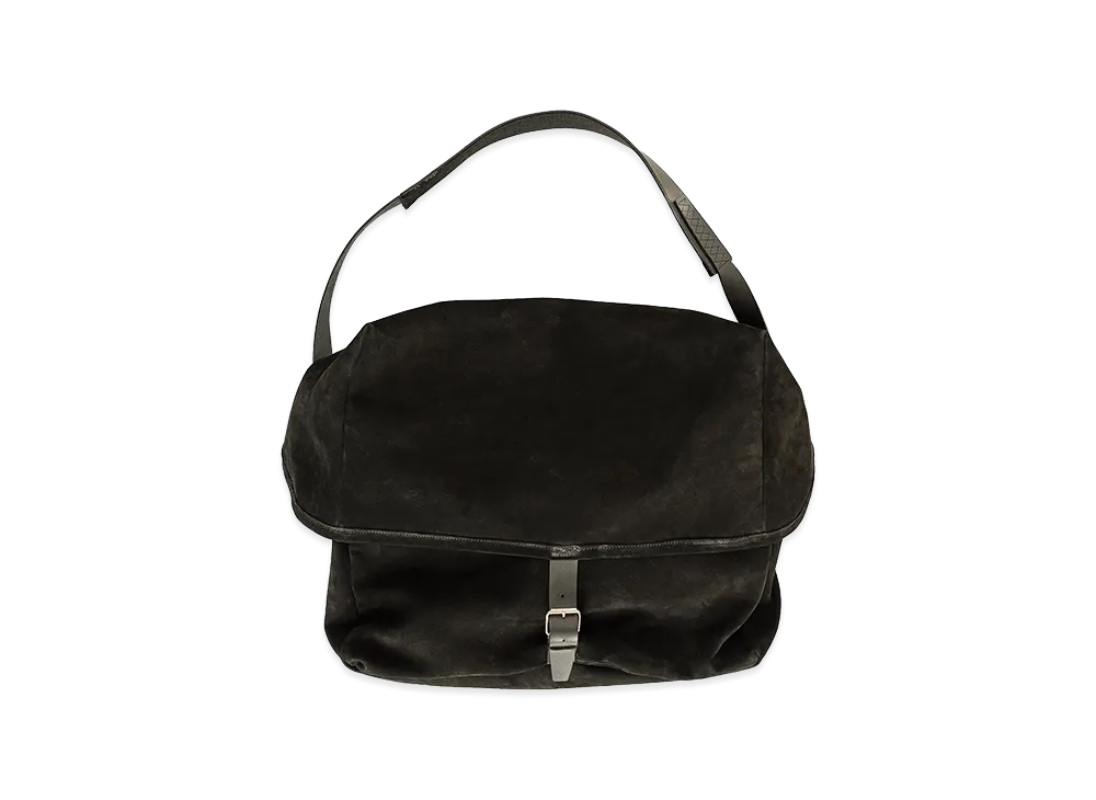 ANCELLM Suede Shoulder Bag "Black"