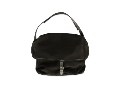 ANCELLM Suede Shoulder Bag "Black"