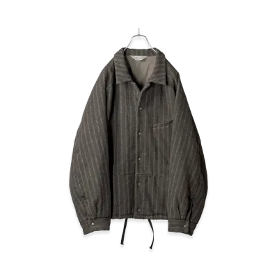 ANCELLM Stripe Padded Shirt "Black"