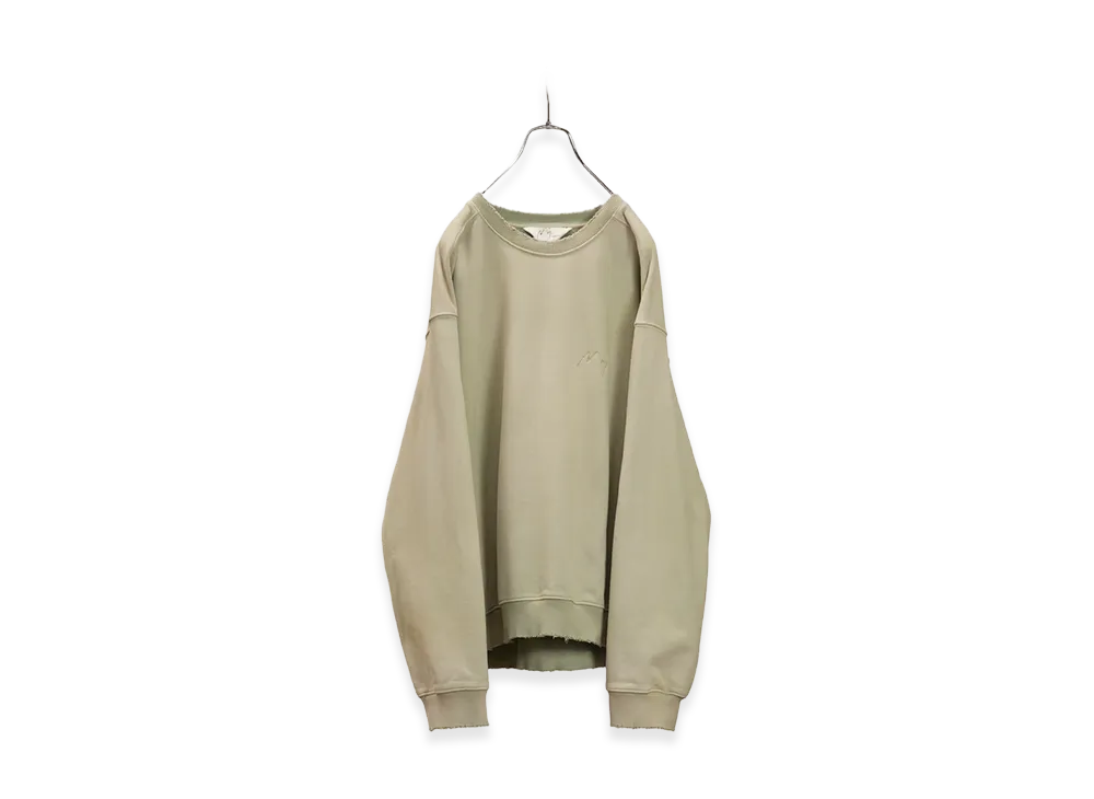 ANCELLM Unevenness Sweat Shirt "Graymint"