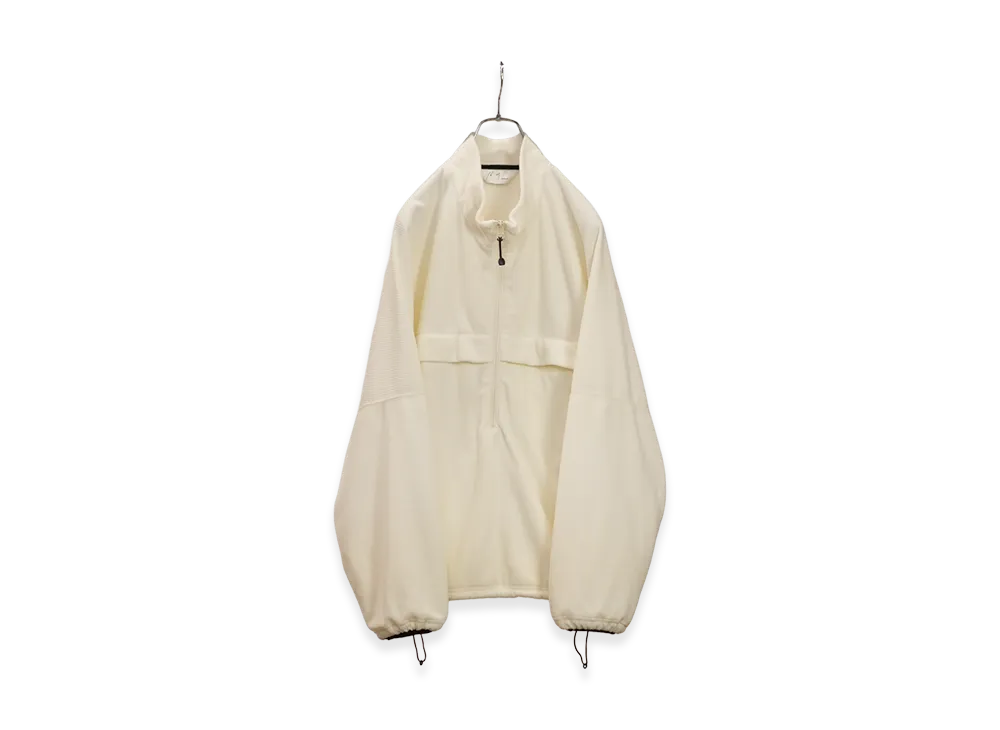 ANCELLM Kimono Zip Fleece "White"