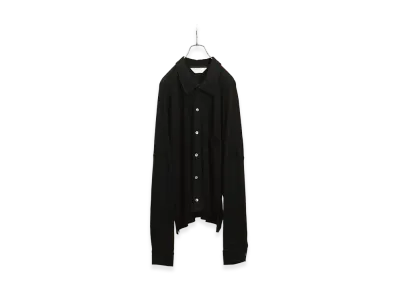 ANCELLM Cas/Sil Kimono Knit Shirt "Black"