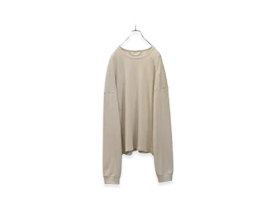 ANCELLM Waffle Crew Neck LS "Heather White"