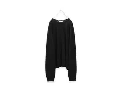 ANCELLM Waffle Crew Neck LS "Black"