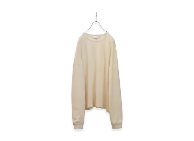 ANCELLM Waffle Crew Neck LS "White"