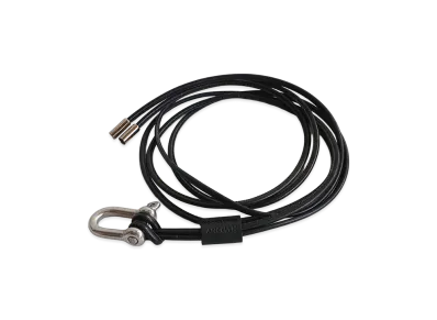 ANCELLM Leather Rope Belt "Black"
