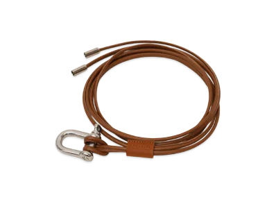 ANCELLM Leather Rope Belt "Brown"