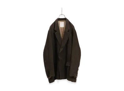 ANCELLM 100/S Linen Tailored Jacket "Brown"