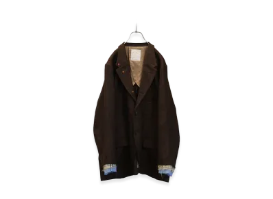 ANCELLM Layered Tailored Jacket "Brown"