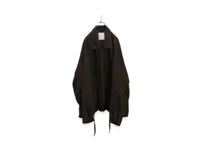 ANCELLM 100/S Linen Field Jacket "Brown"