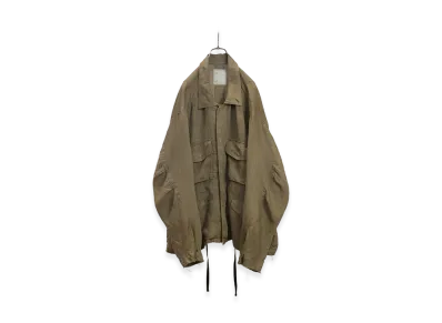 ANCELLM 100/S Linen Field Jacket "Khaki Beige"