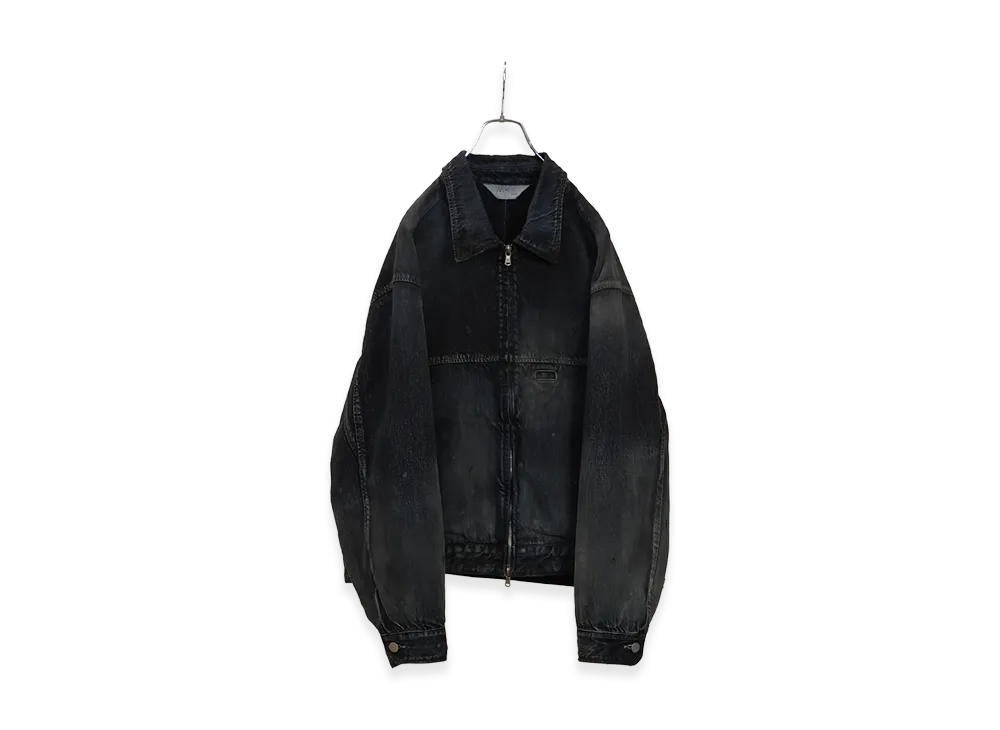 ANCELLM Denim Zipup Jacket "Black"