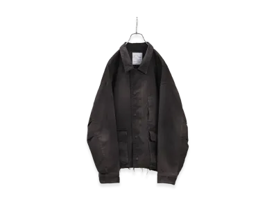 ANCELLM Highcount Drill Aging Jacket "Black"