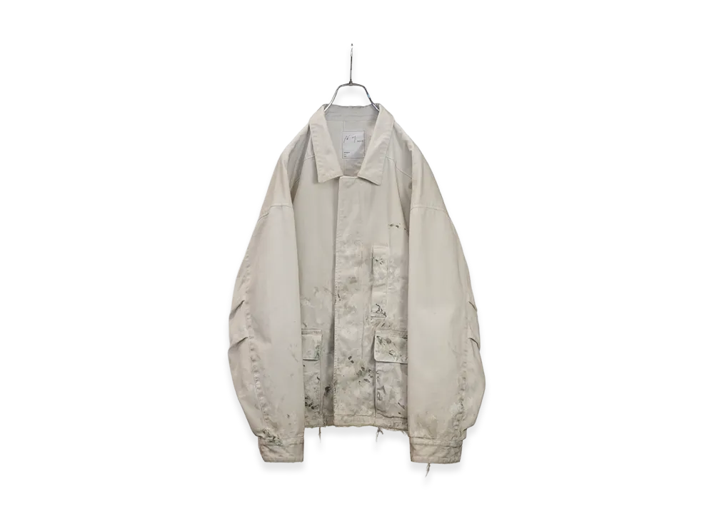 ANCELLM Highcount Drill Aging Jacket "Off"