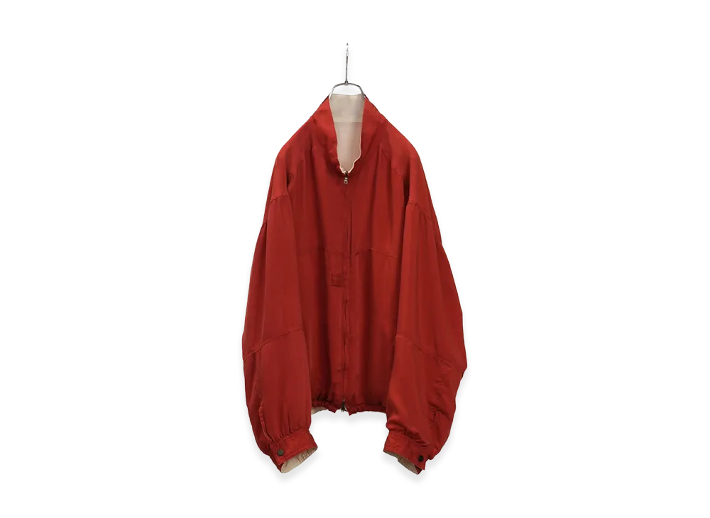 ANCELLM Cupro Reversible Jacket "Red"