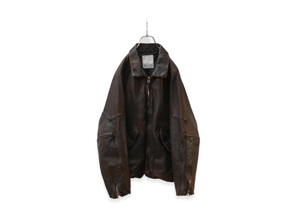 ANCELLM Leather Jacket "Dark Brick"