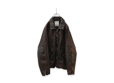 ANCELLM Leather Jacket "Dark Brick"