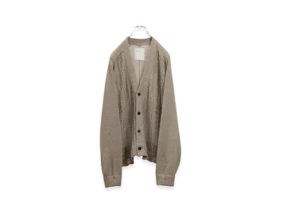 ANCELLM Laced Knit Cardigan "Beige"