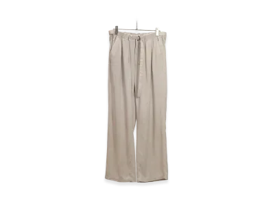 ANCELLM Viscose Belt-Less Trousers "Off"