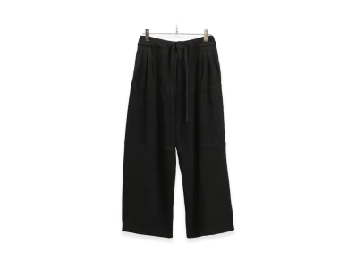 ANCELLM Smooth Panel Wide Slacks "Black"