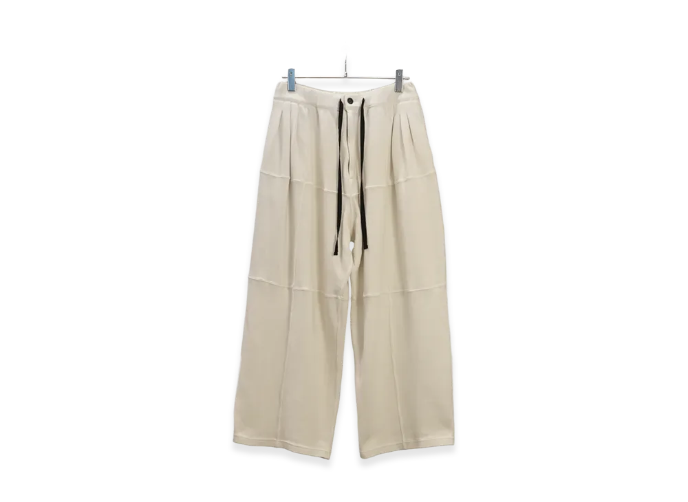 ANCELLM Smooth Panel Wide Slacks "Off"