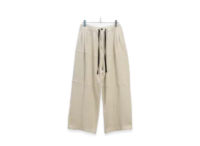 ANCELLM Smooth Panel Wide Slacks "Off"