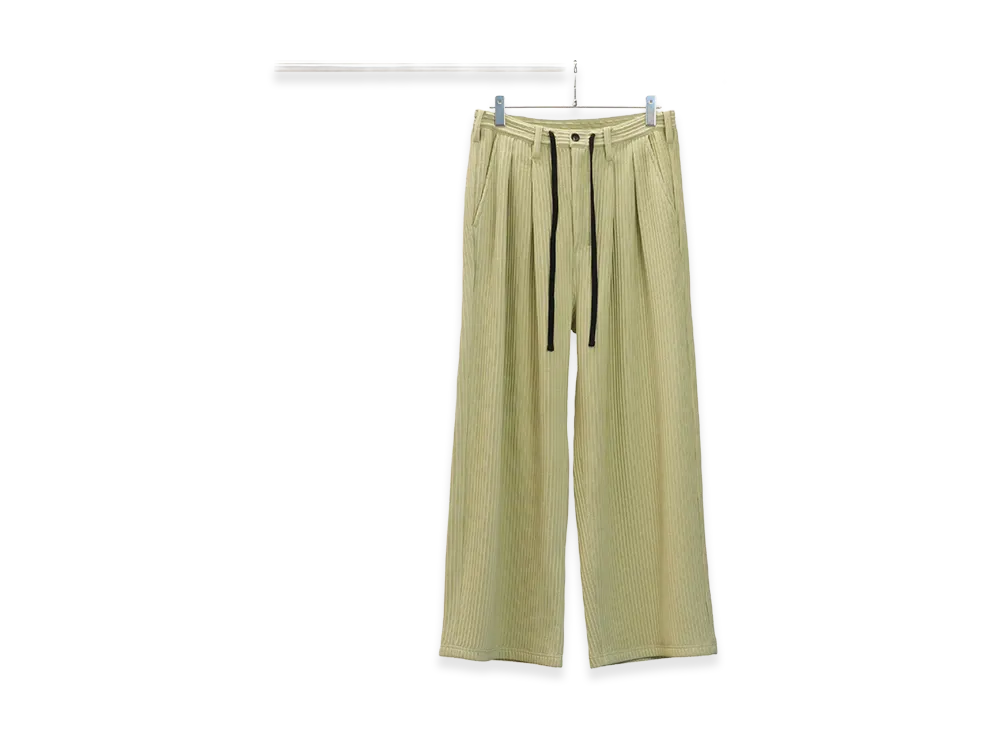 ANCELLM Wide Easy Pants "Wasabi"