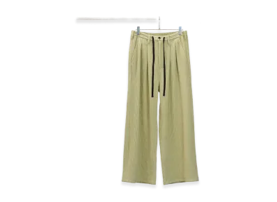 ANCELLM Wide Easy Pants "Wasabi"