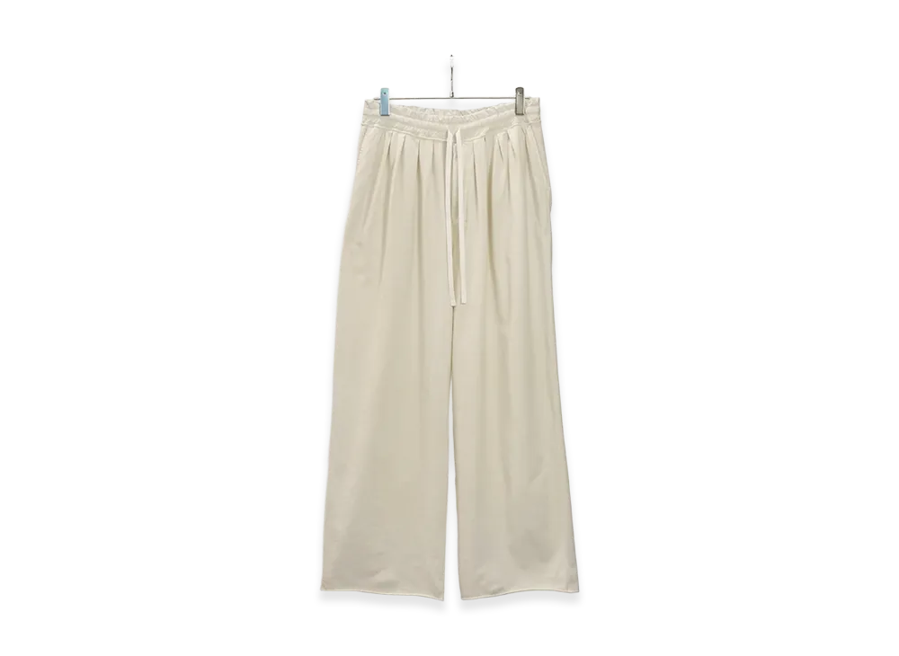 ANCELLM Drape Wide Easy Cut Slacks "White"
