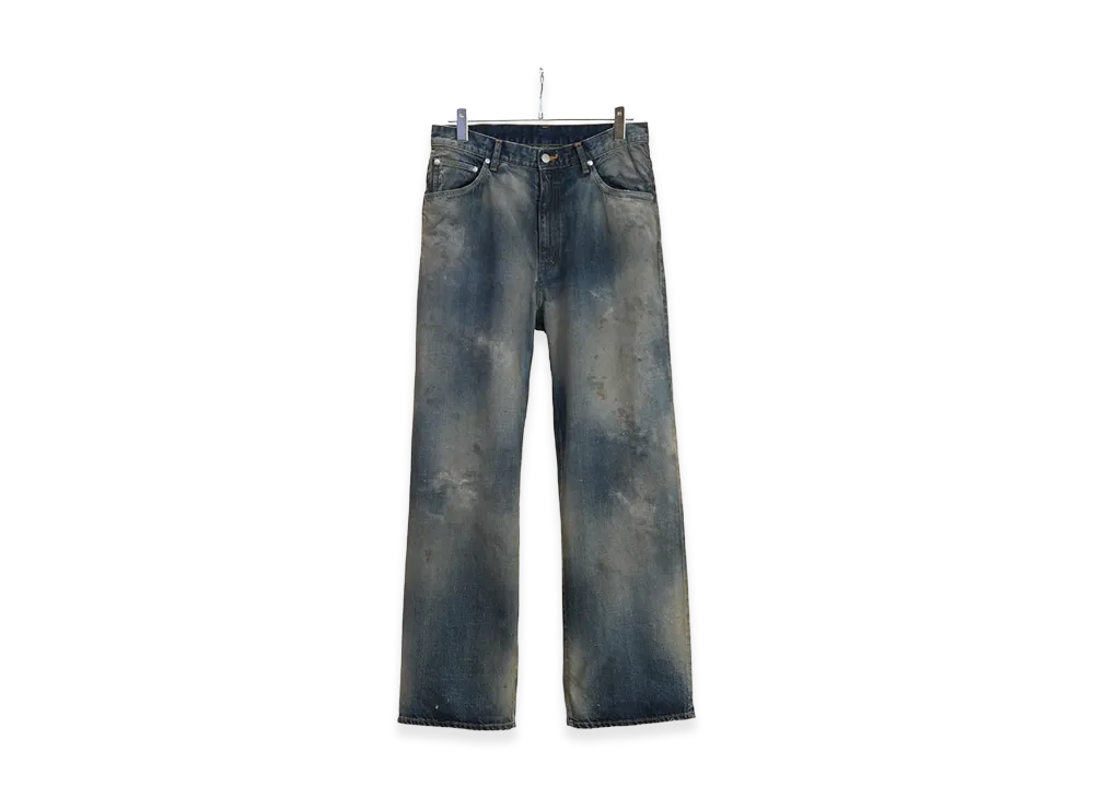 ANCELLM Aging Middle Straight 5P Denim Pants "Indigo"