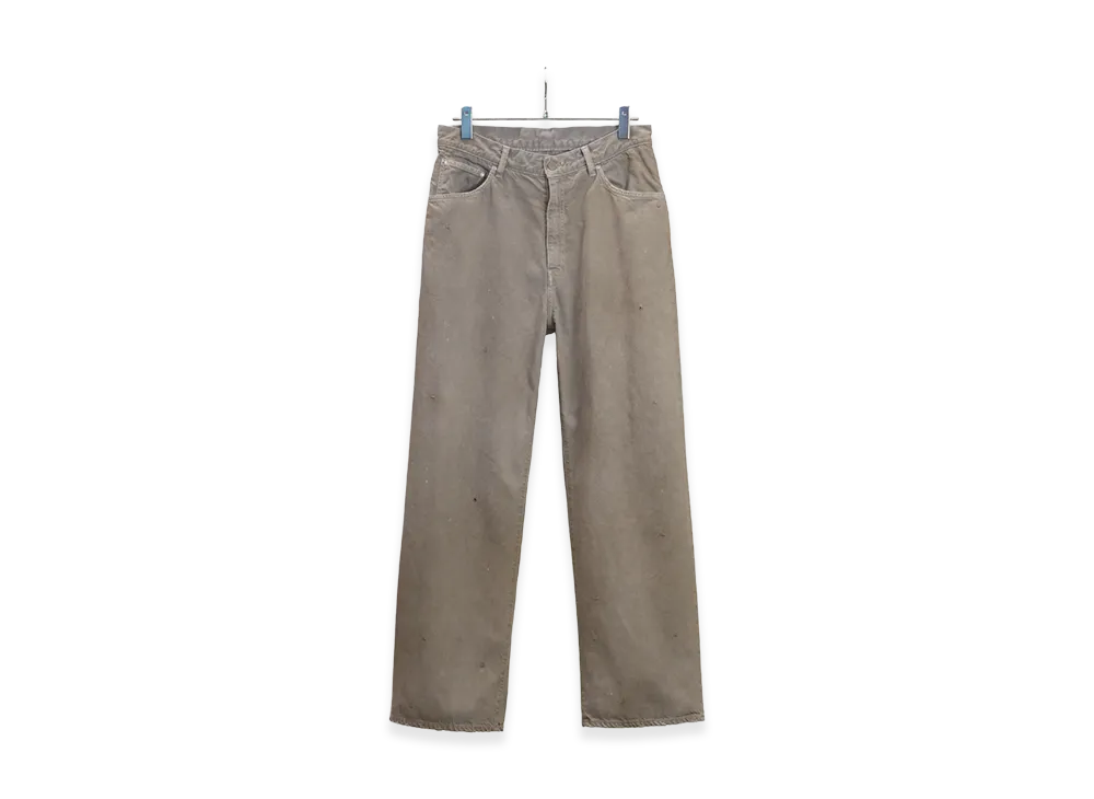 ANCELLM Aging Middle Straight 5P Denim Pants "Gray"