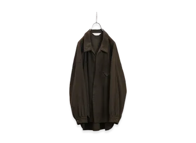 ANCELLM Silk Nep Long Shirt "Brown"