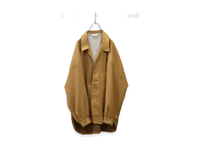 ANCELLM Vegan Suede Long Shirt "Yellow"