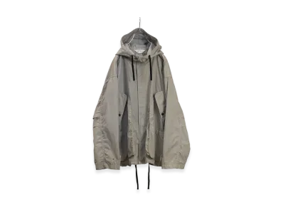 ANCELLM Hooded Field Shirt Jacket "Gray"