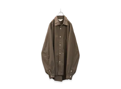 ANCELLM Shrink Over Shirt "Dark Brown"