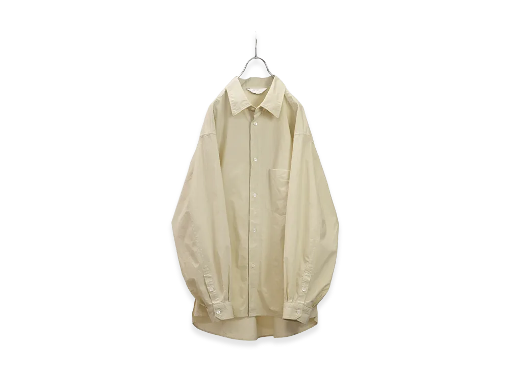 ANCELLM Shrink Over Shirt "Dark Cream"