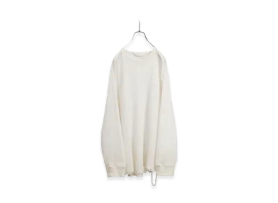 ANCELLM Damage Waffle Crew LS "White"