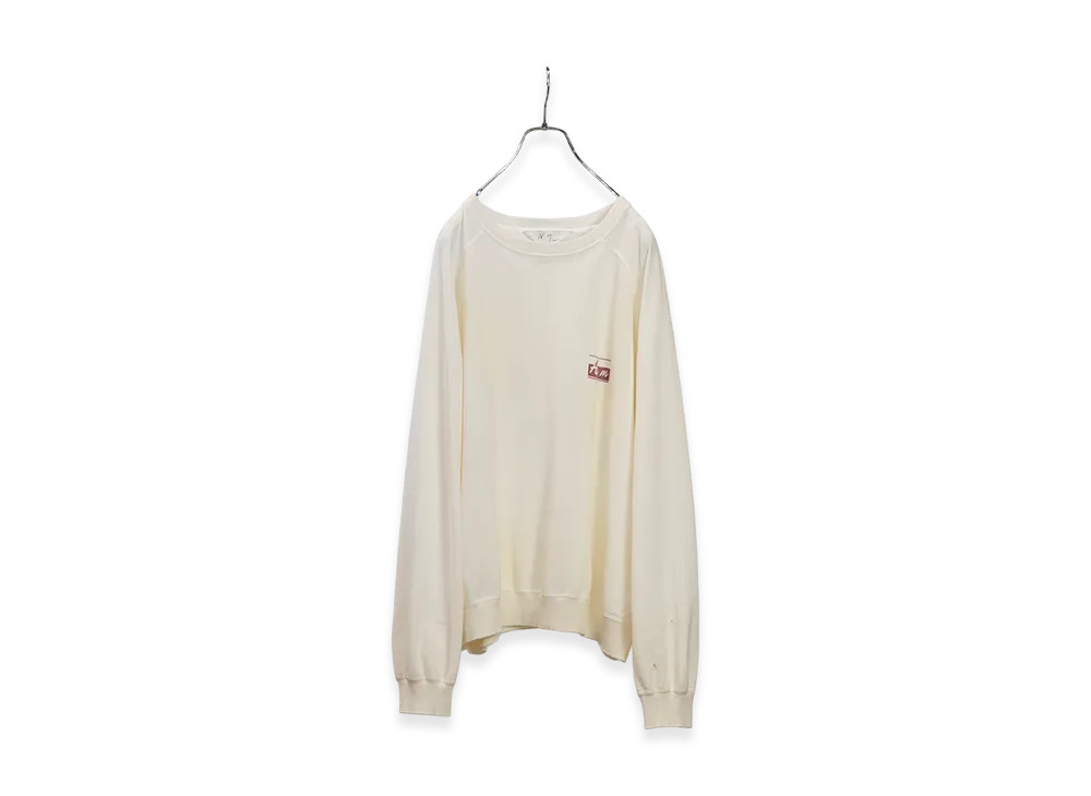 ANCELLM Light Loop Sweat Shirt "White"
