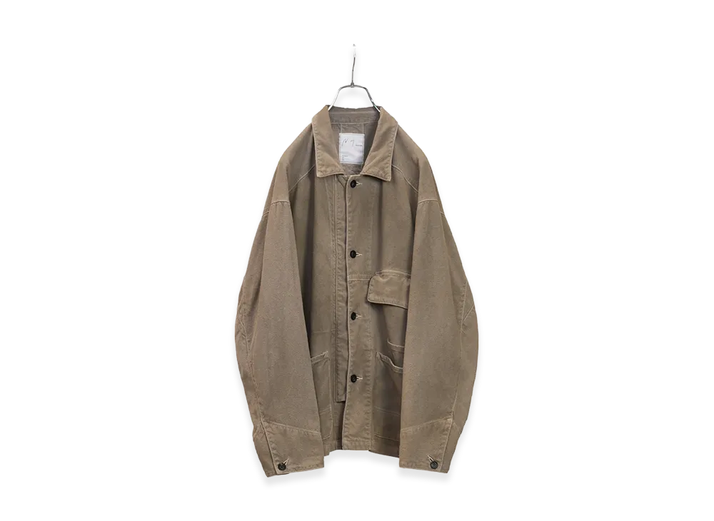 ANCELLM C/R Duck Coverall Jacket "Greige"