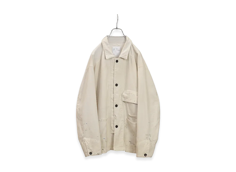 ANCELLM C/R Duck Coverall Jacket "White"