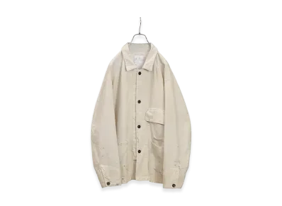 ANCELLM C/R Duck Coverall Jacket "White"