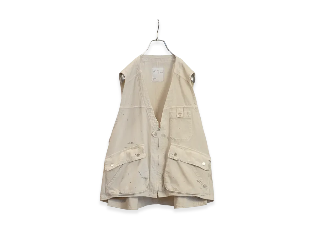 ANCELLM C/R Duck Utility Vest "White"