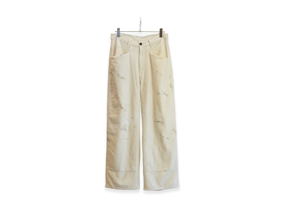 ANCELLM C/R Duck Doubleknee Pants "White"