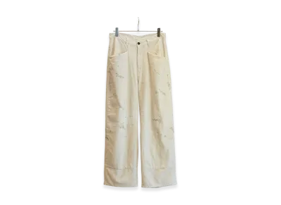 ANCELLM C/R Duck Doubleknee Pants "White"