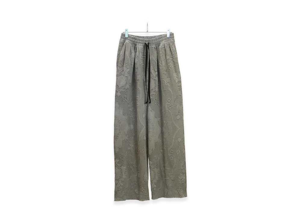 ANCELLM Aging Lace Double Panel Slacks "Gray"