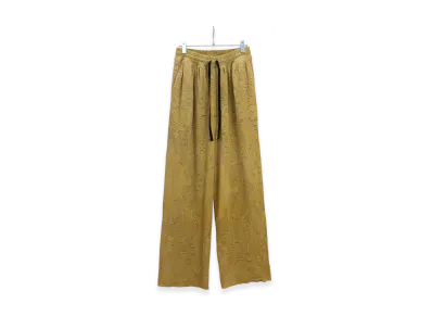 ANCELLM Aging Lace Double Panel Slacks "Mustard"