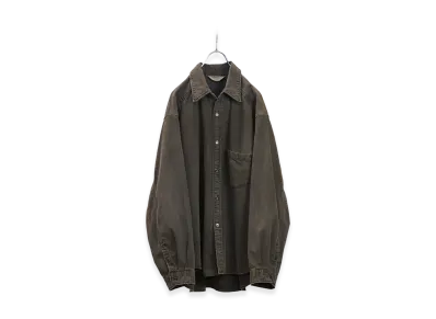 ANCELLM Denim Dress Shirt "Black"