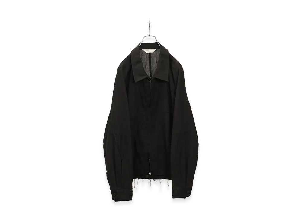 ANCELLM L/N Zipup Shirt Jacket "Black"