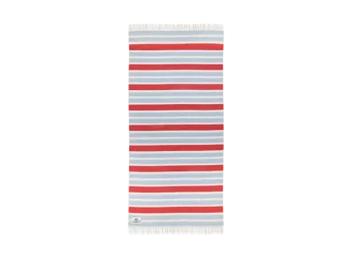 Marni Striped Wool and Alpaca Throw "Red"