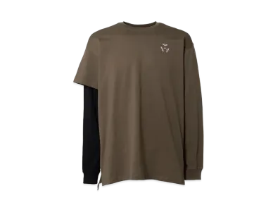 Acronym 100% Organic Cotton Long Sleeve T-Shirt "Brown"